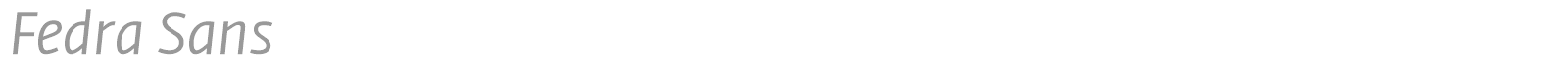 Fedra Sans font preview